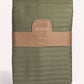 Sateen Stripe - Core Bedding Set - Oil Green & Gold