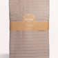 Sateen Stripe Duvet Cover Set - Cappuccino