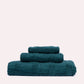 Striped Cotton Towel Set - Pine Green (3 Towels)