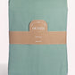 Classic Percale - Duvet Cover Set - Jade Green with White Piped Edge