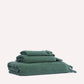 Tassel Cotton Towel Set (3 Towels) - Pine Green