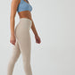 High Waist Leggings - Beige