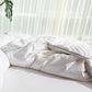 Classic Percale - Duvet Cover Set - White with Anthracite Piped Edge