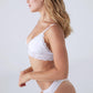 Bustier Lined Bra Panty Set - White