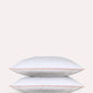 Classic Percale Pillowcase 2pcs- White with Peach Pipe Edge