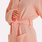 Muslin Cotton Bathrobe - Peach