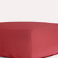 Classic Percale Fitted Sheet- Carmine