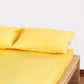 Lavish Sateen Pillowcase 2pcs - Yellow