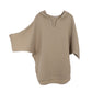 Cocoon Cotton Poncho-Beige