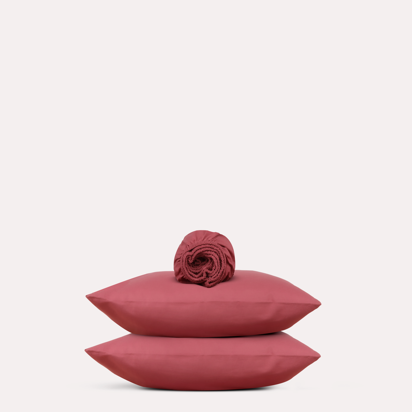 Classic Percale - Fitted Sheet Set- Carmine