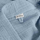 Muslin Cotton Bathrobe - Lavender Blue