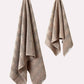 Cotton Velvet Towel Set - Dark Chocolate (2 Towels)