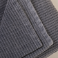 Stonewashed Cotton Terry Bedspread- Anthracite