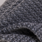 Stonewashed Cotton Terry Bedspread- Anthracite