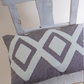 Zigzag Embroidery Cushion Cover - Crayola & Dark Grey
