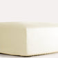 Lavish Sateen Fitted Sheet - Cream - Ocoza