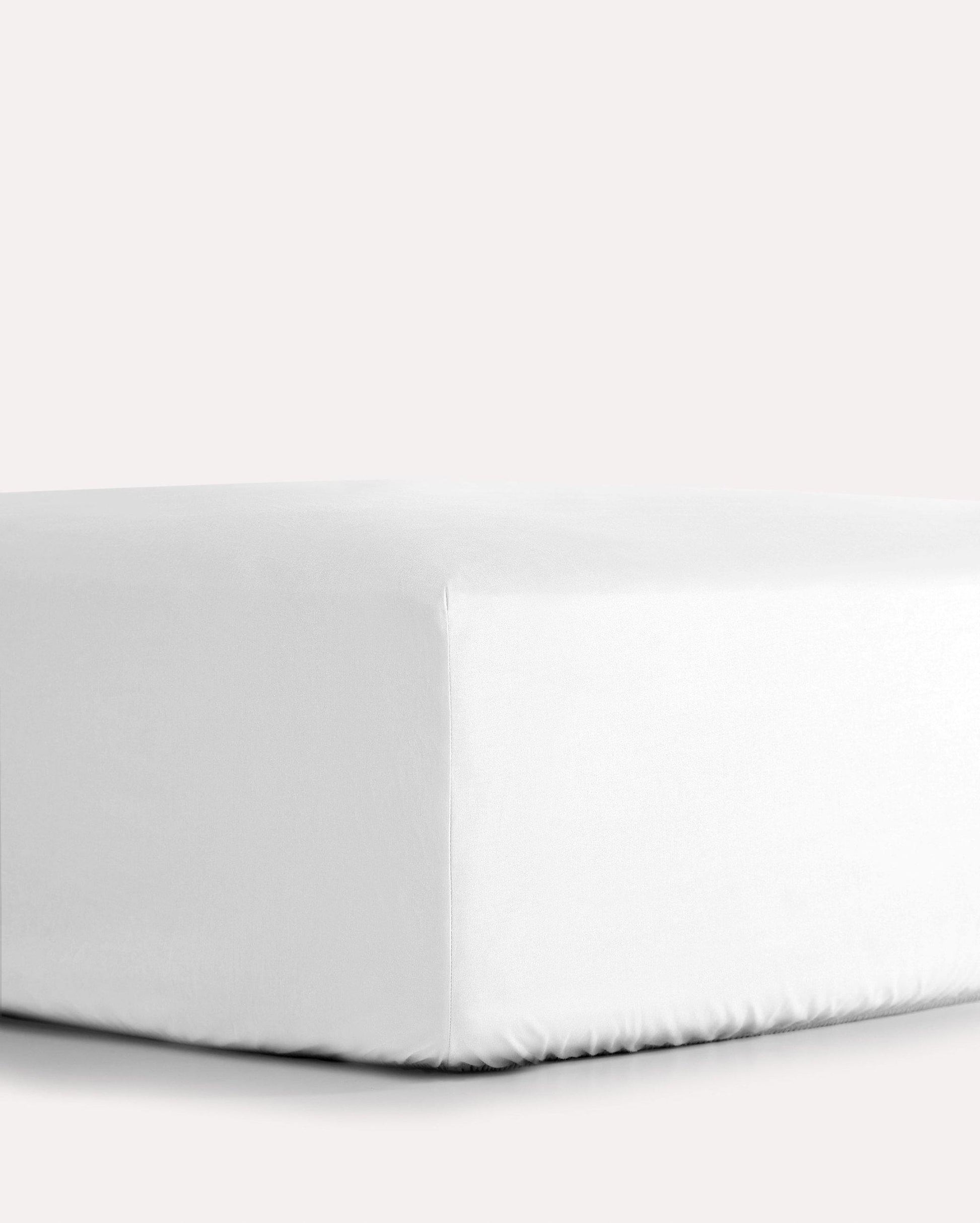 Classic Percale Fitted Sheet - White - Ocoza